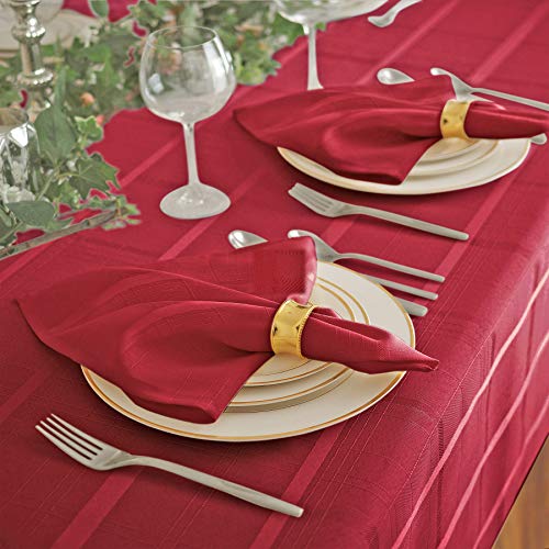 70 Inch Round Beige Polyester Tablecloth A8692