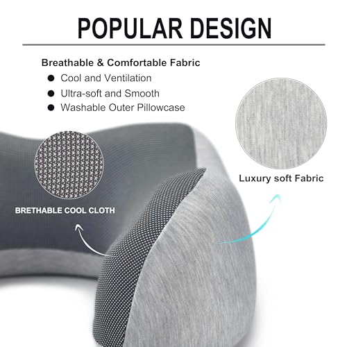100% Pure Memory Foam Travel Neck Pillow E13573