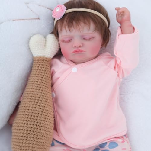 18 Inch Handmade Lifelike Reborn Baby Doll with Gift Box W715