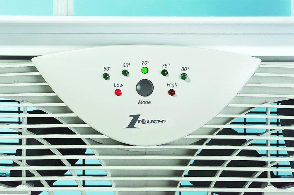 White Digital Window Fan V115891