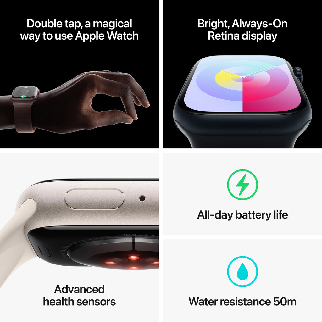 Midnight Aluminum 45mm GPS + Cellular Smartwatch with Sport Band R323123