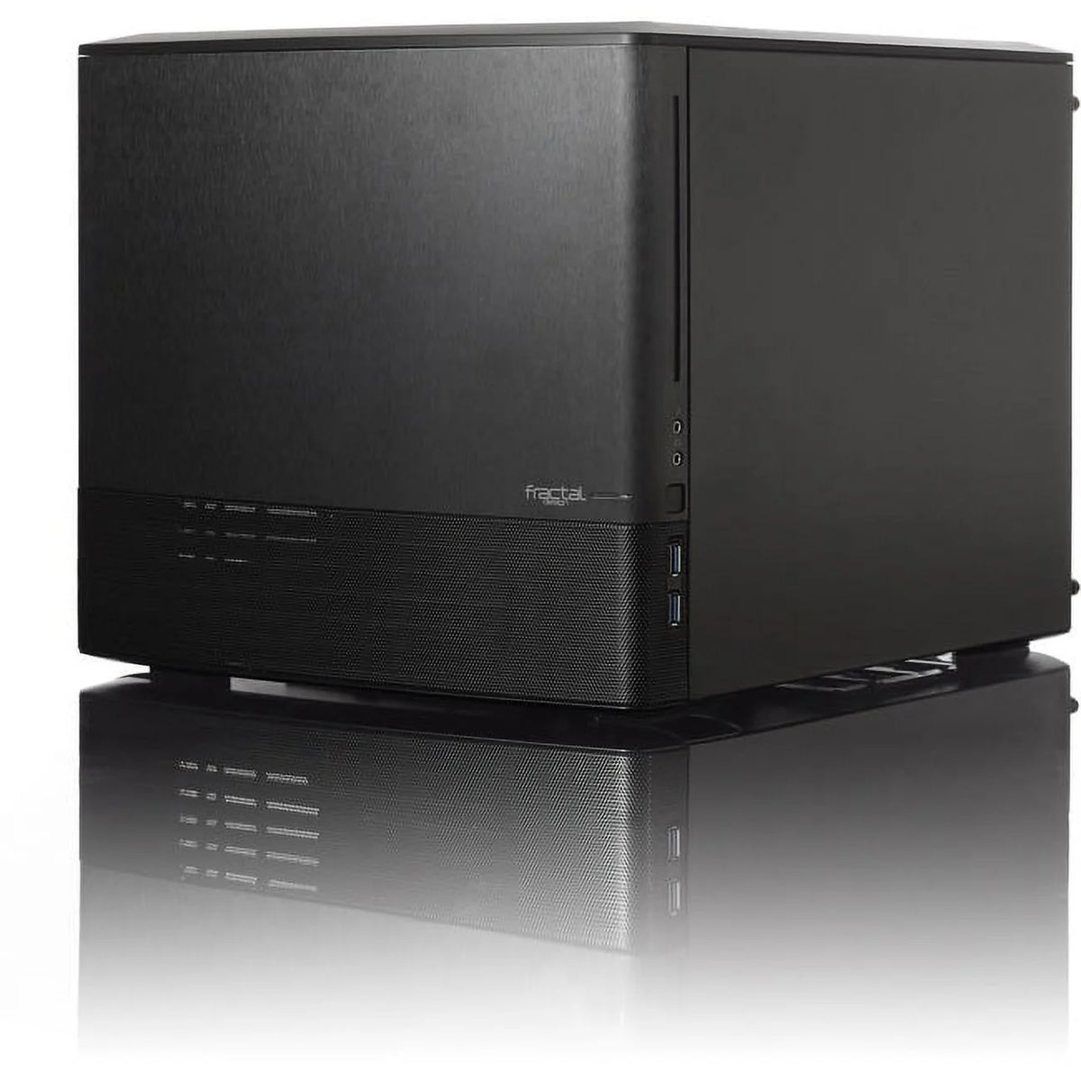 Black Window Aluminum/Steel Micro ATX Cube Computer Case I470452