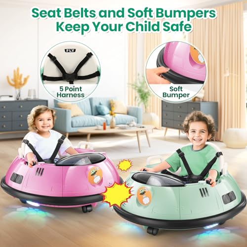 Pink Kids Bumper Car with Remote Control N234