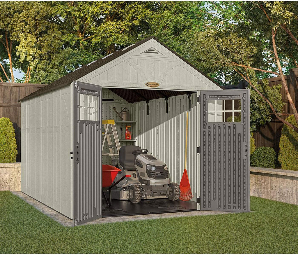 8' x 13' Heavy-Duty Resin Storage Shed A61505