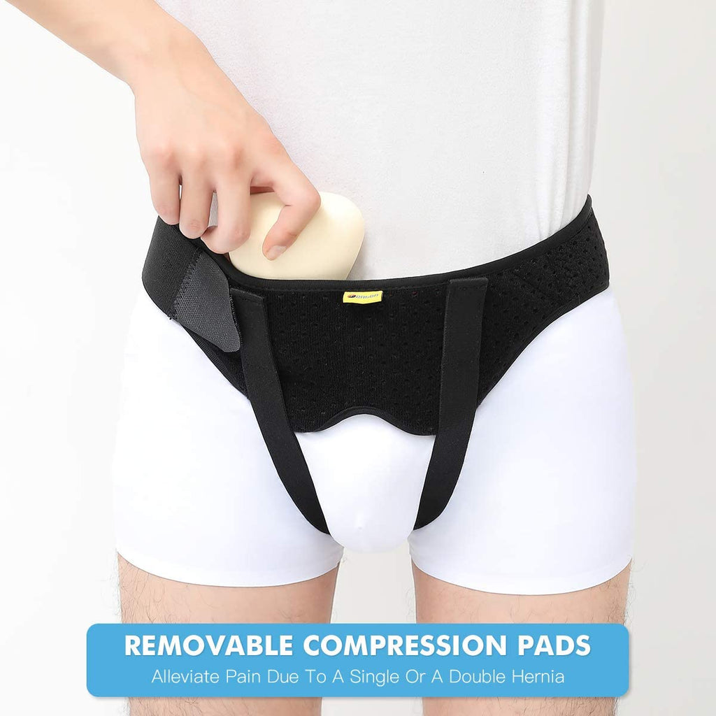 Hernia Belt Truss with 2 Removable Compression Pads J326