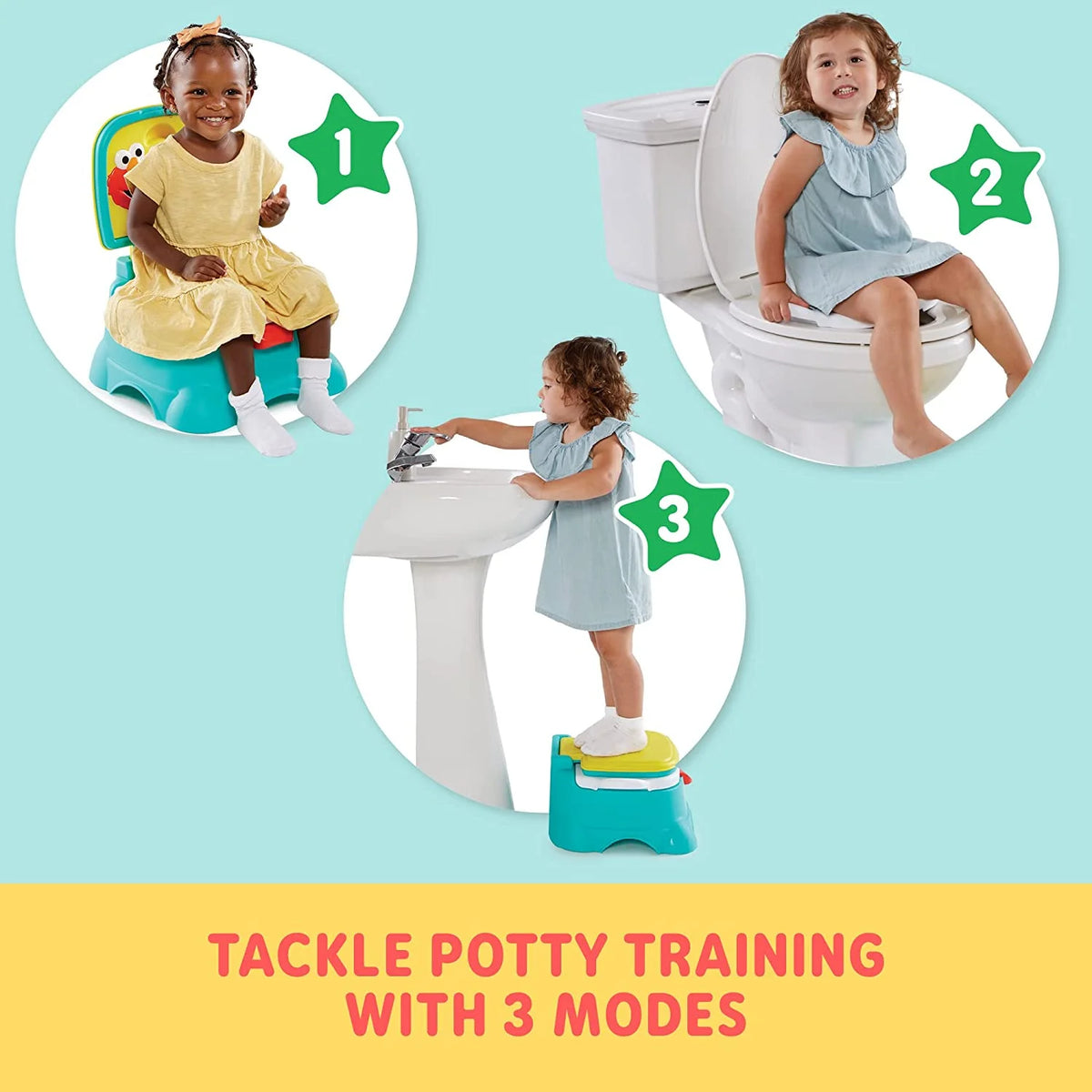 Blue 3-in-1 Potty Chair Toilet Trainer Step Stool G168