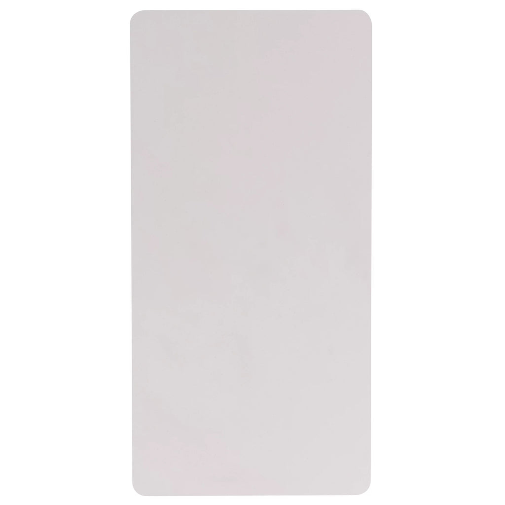 4-Foot Granite White Plastic Folding Table V8282