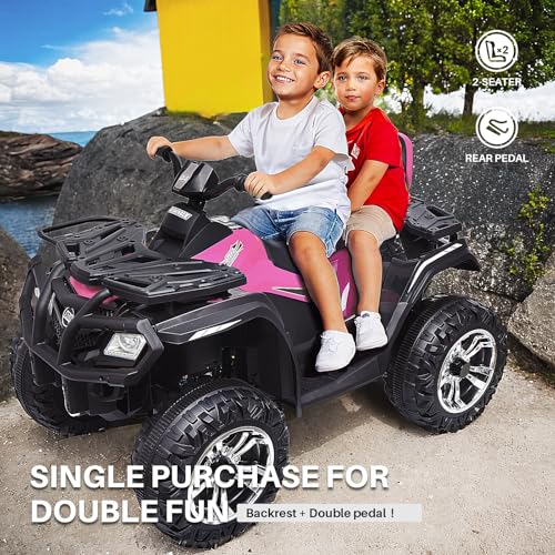 24V 2 Seater Kids Ride on ATV Car 4WD Quad Electric Vehicle R537400
