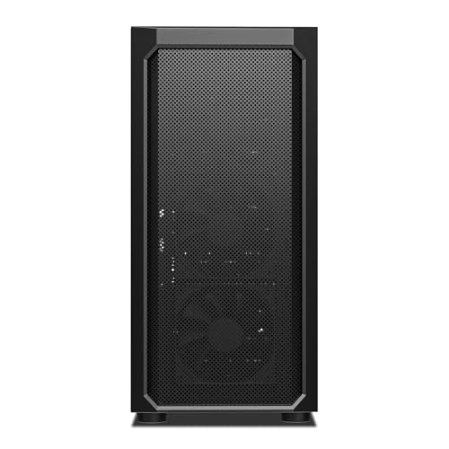Black Mid Tower Computer Case with 4x120mm Fans T860631