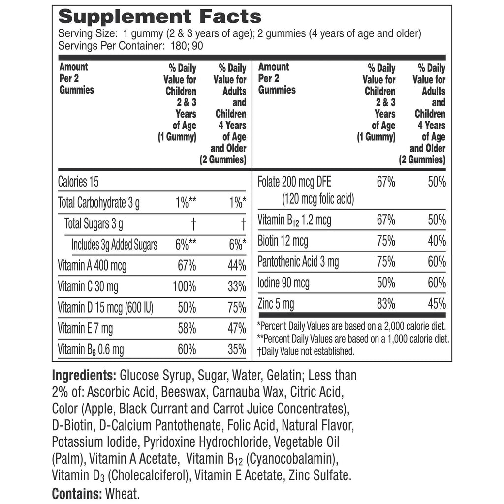 180 Ct Kids Gummy Multivitamin I180149