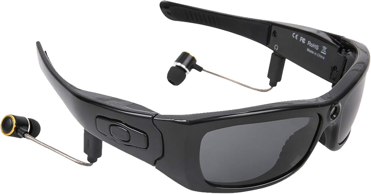 Bluetooth Sunglasses Camera Full HD 1080P Video Sunglasses Sports Action Camera with Polarized UV Protection Safety Lenses G895