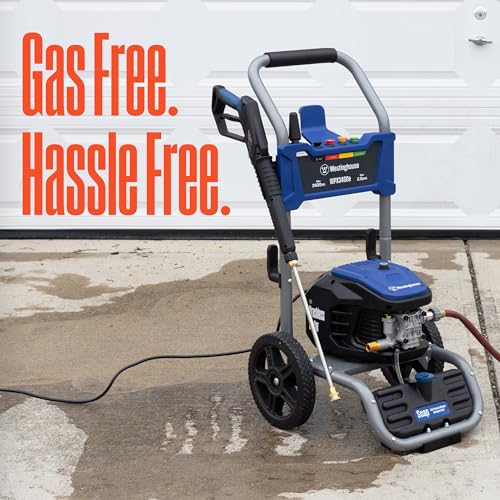 Electric Pressure Washer, 3400 Max PSI, 2.0 Max GPM, Brushless Motor, Onboard Soap Tank, Spray Gun and Wand, 5 Nozzle Set N6634