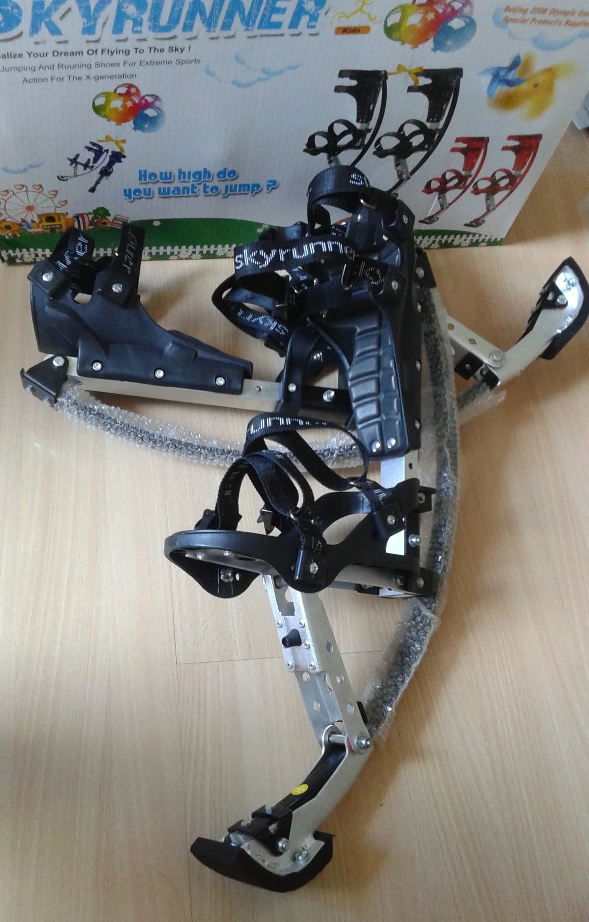 Black Kangaroo Shoes Jumping Stilts U62805