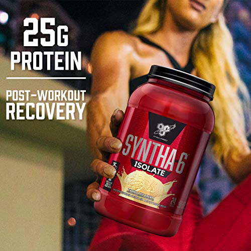 Strawberry Protein Powder with Whey Protein Isolate, Milk Protein Isolate, 24 Servings W76788