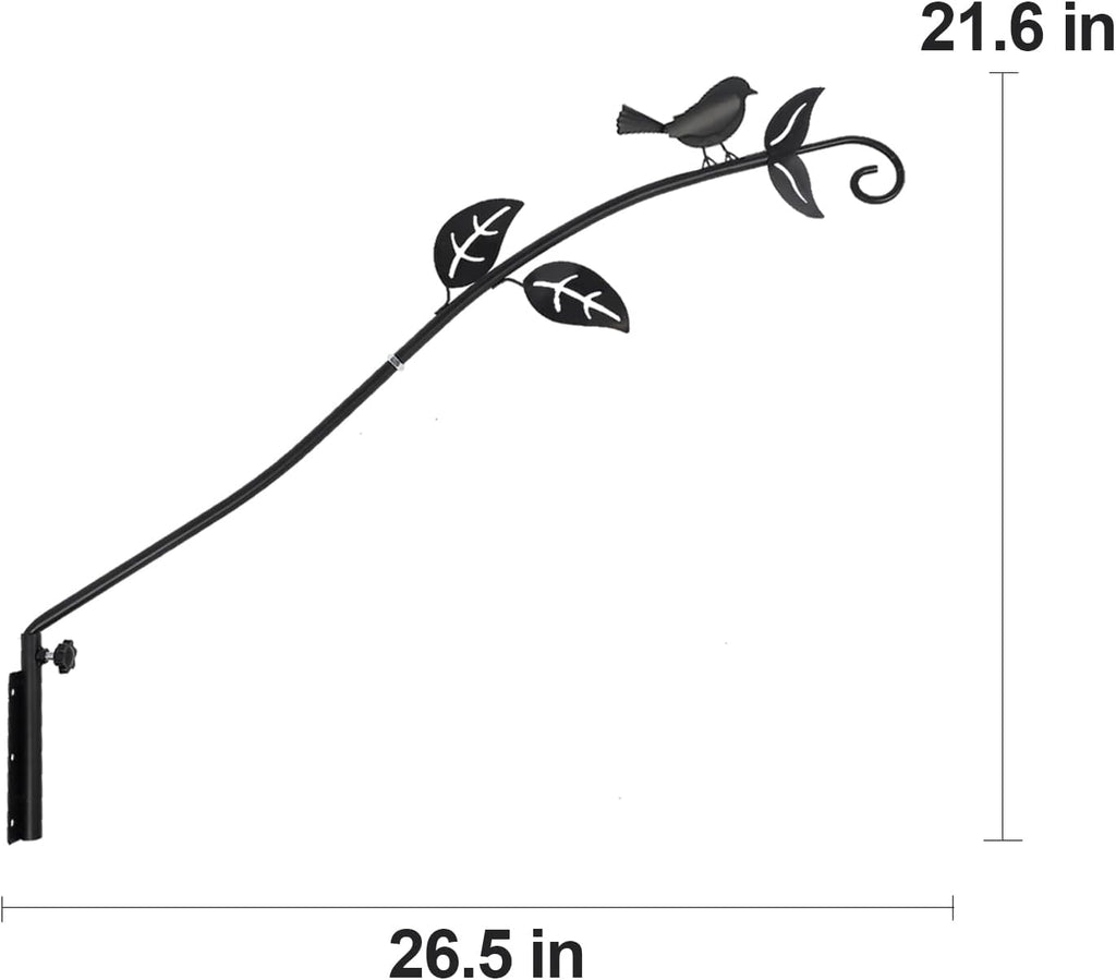 26.5 Inches Heavy Duty Metal Wall Mounted Deck Hook J849
