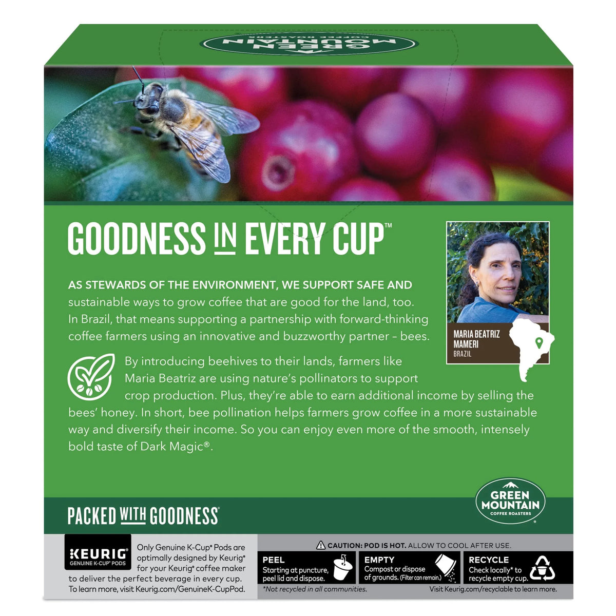 Dark Roast Coffee K-Cup Pods, 32 Count C973