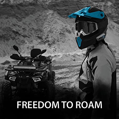 Black Motorcycle Bluetooth Communication System Headset Intercom I66138