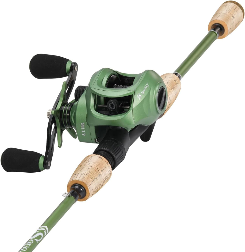 Graphite 2Pc Fishing Rod Reel Combos with Stainless Steel Guides F647789