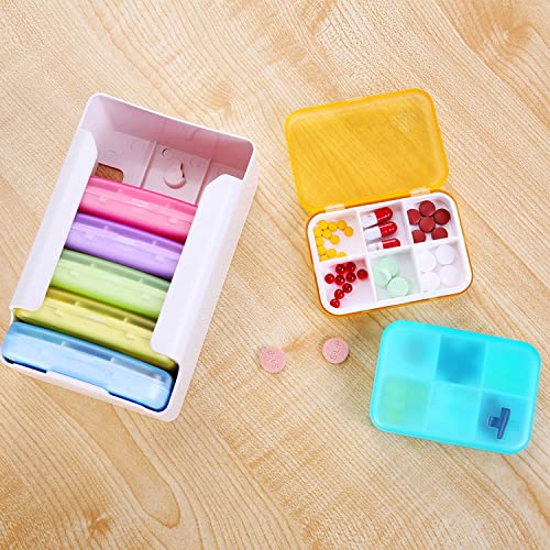 7 Piece Set 42 Compartments Pill Organizer J127