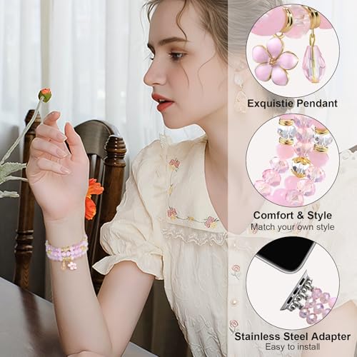 Bracelet Beaded Bands Elastic Stretch Crystal Strap H757