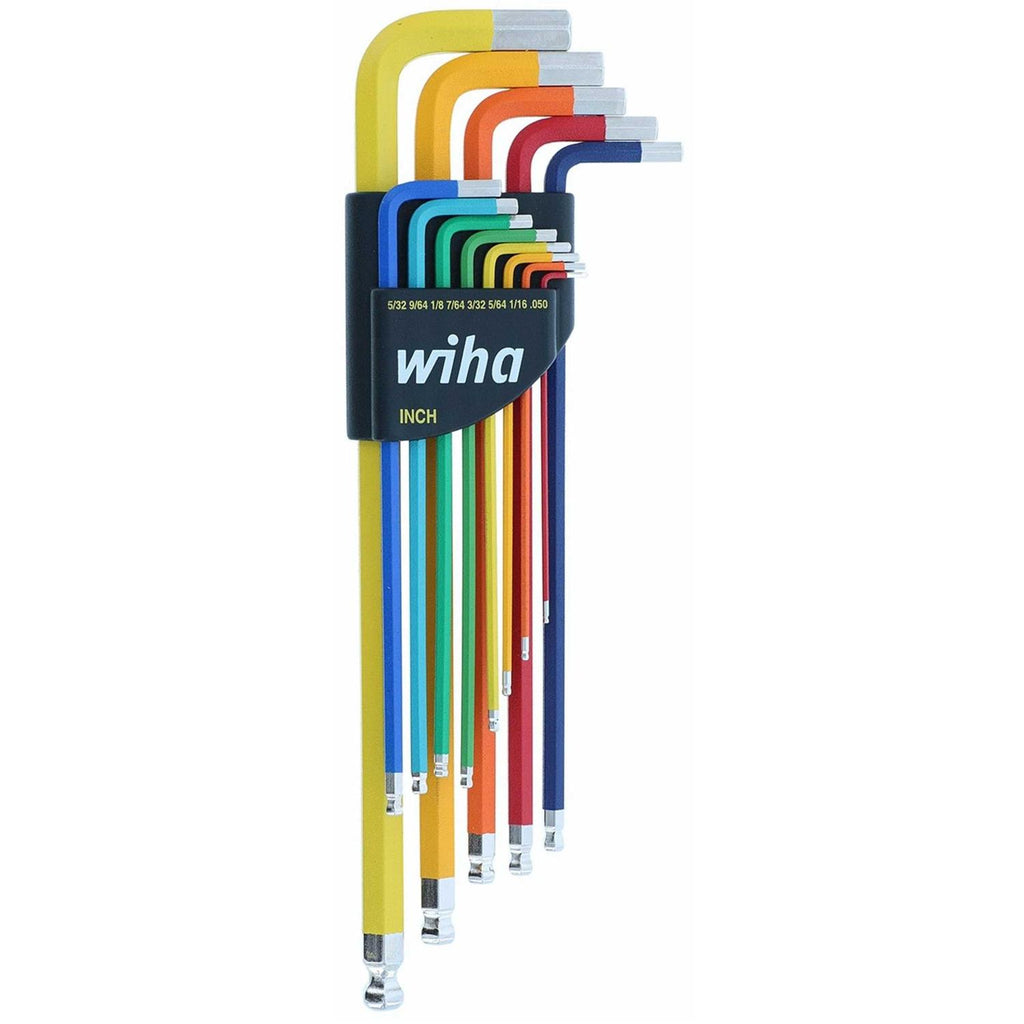 Color-Coded Ball End Hex L Key Set Inch D494539