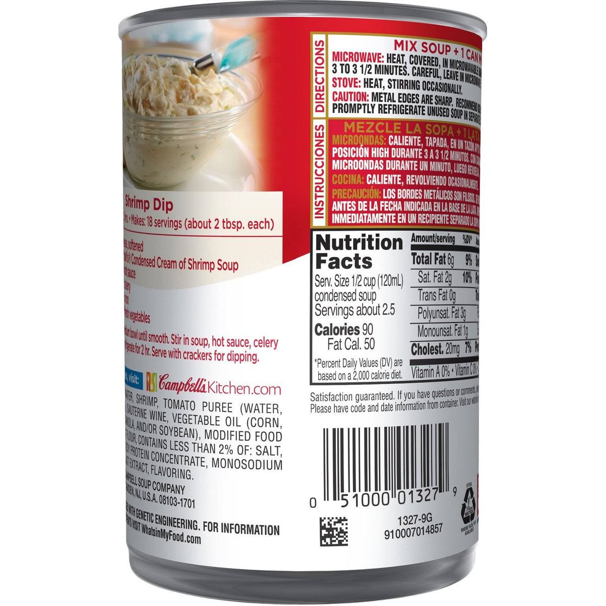 10.5 oz Can Cream of Shrimp Soup Pack of 12 X5410