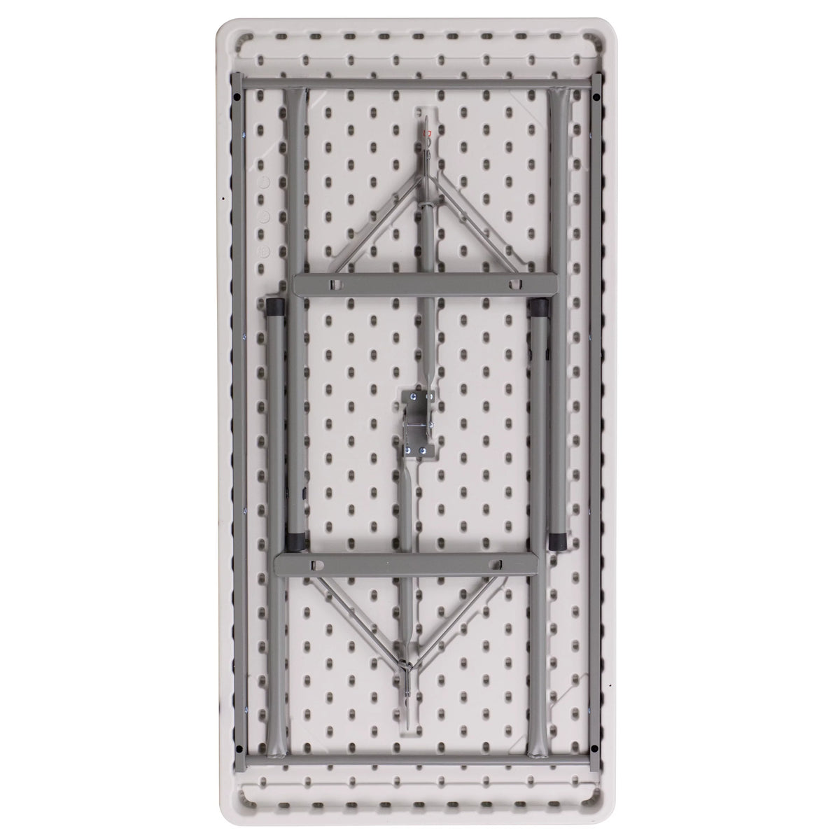 4-Foot Granite White Plastic Folding Table V8282