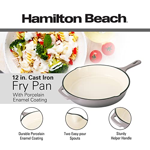 Cream Enameled Cast Iron Fry Pan 10-Inch A5432