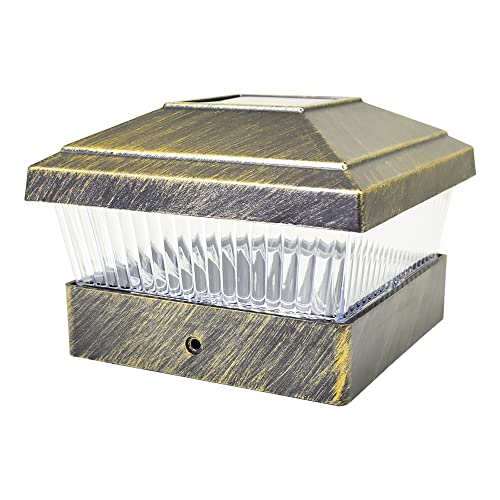8 Pack White Outdoor Solar LED Post Cap Light U24302