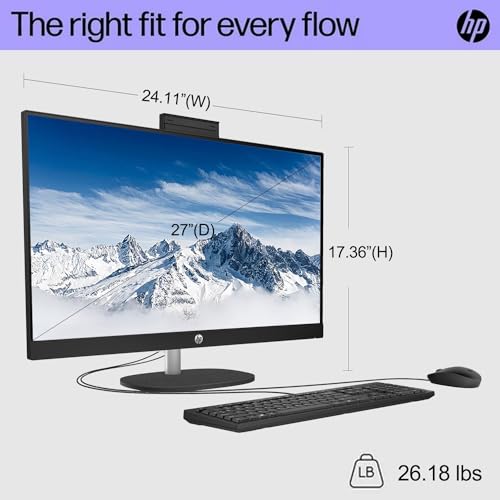 27" Touchscreen All-in-One with FHD Display, Intel Core i7, 16GB RAM, 1TB SSD, Windows 11 Home, Black D189