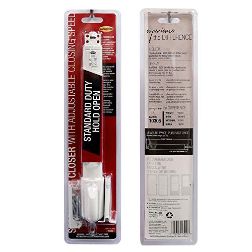White Storm Door Hold-Open Closer Kit N8455