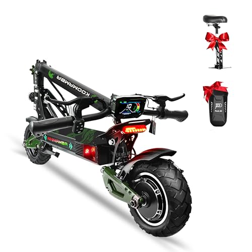 1200W Electric Scooter with 52V Battery, 10" Off Road Fat Tires O948