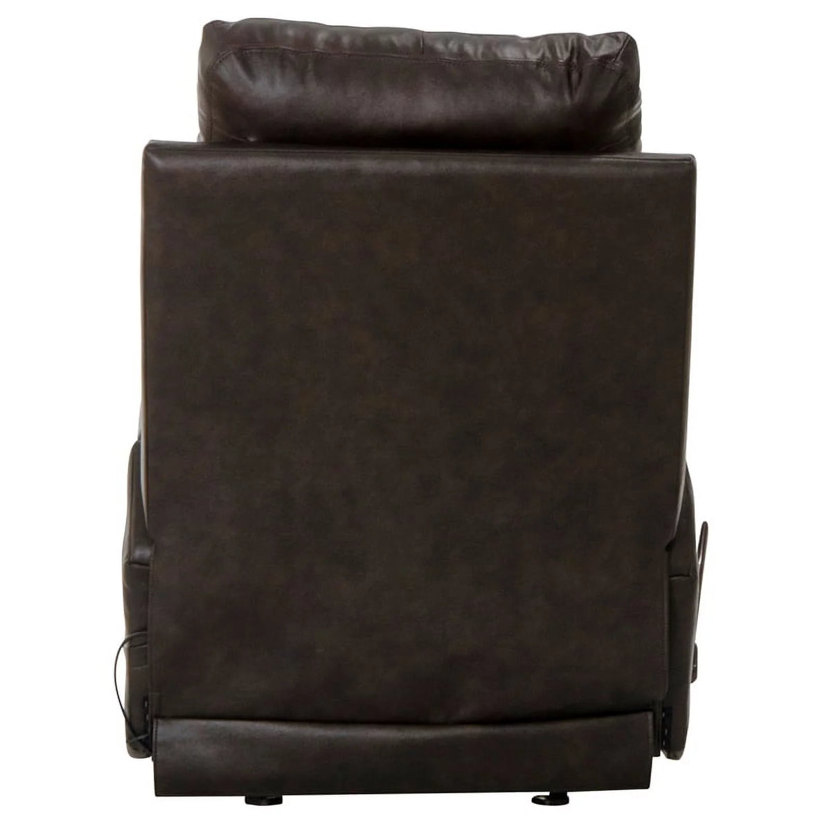 Brown Top Grain Italian Leather Glider Recliner with Heat & Massage K19438