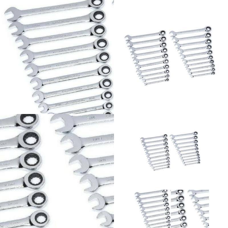 20-Piece Ratcheting Wrench Set SAE and Metric L10059