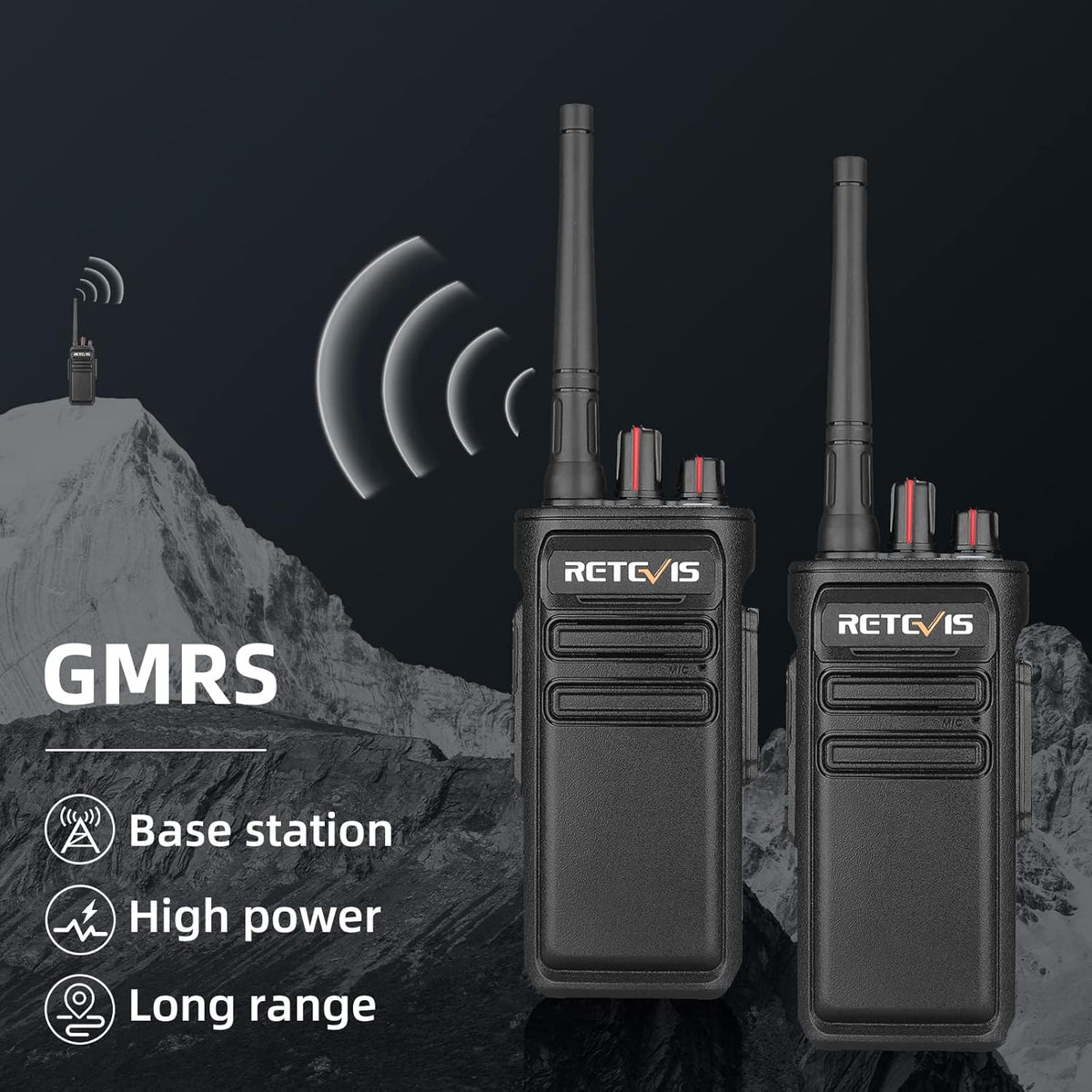 4 Pack IP67 Waterproof Two Way Radios T7848