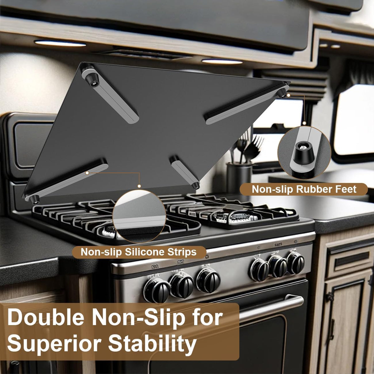 19.6" x 17" Aluminum RV Stove Top Cover P9086
