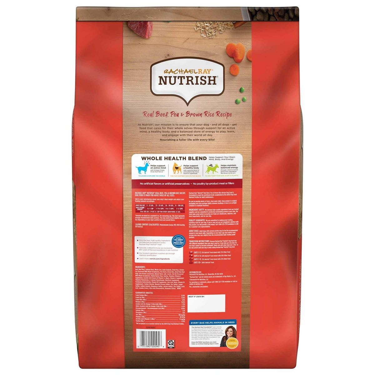 Real Beef Pea & Brown Rice Dry Dog Food L8044