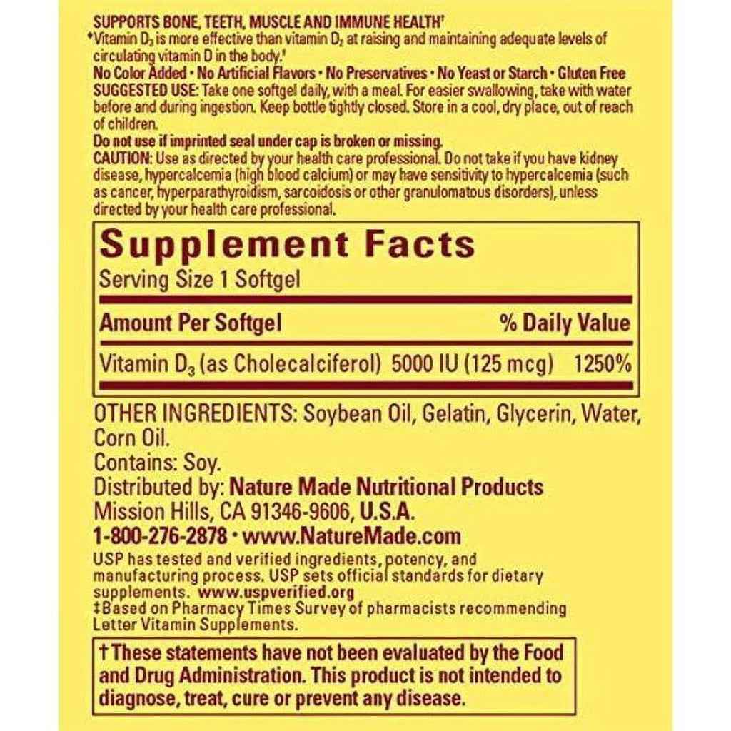 90 s Vitamin D3 Supplement N7788