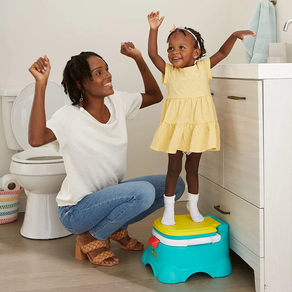 Blue 3-in-1 Potty Chair Toilet Trainer Step Stool G168