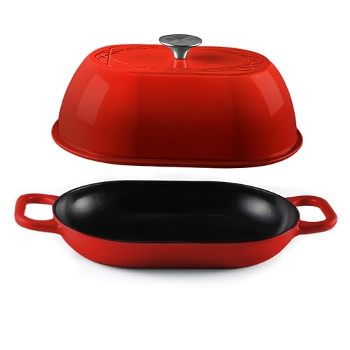 5.5 Quart Oval Enameled Cast Iron Dutch Oven with Lid R928774