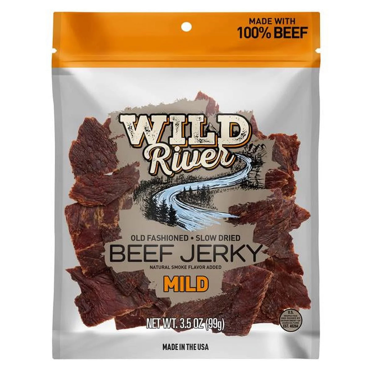 3.5 oz Pack of 8 Mild Beef Jerky X709