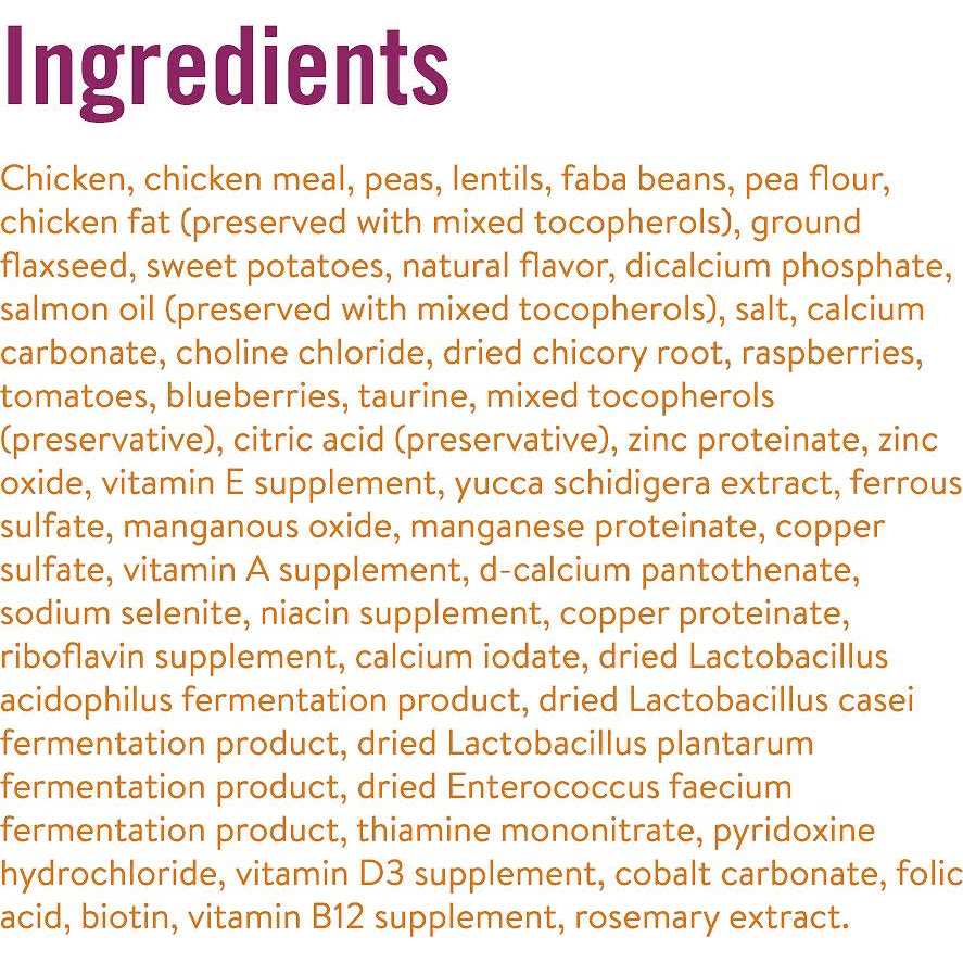 Grain Free Pea Sweet Potato Dry Dog Food R342470