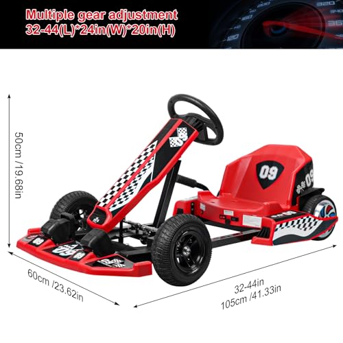 Red Electric Drift Go Kart 350W 16 MPH 36V A603