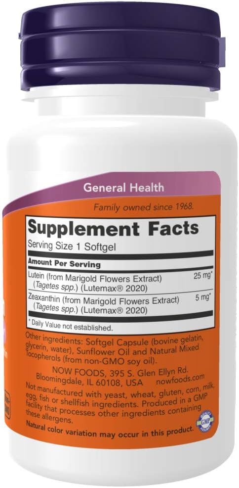 Lutein & Zeaxanthin 60 Softgels F702214