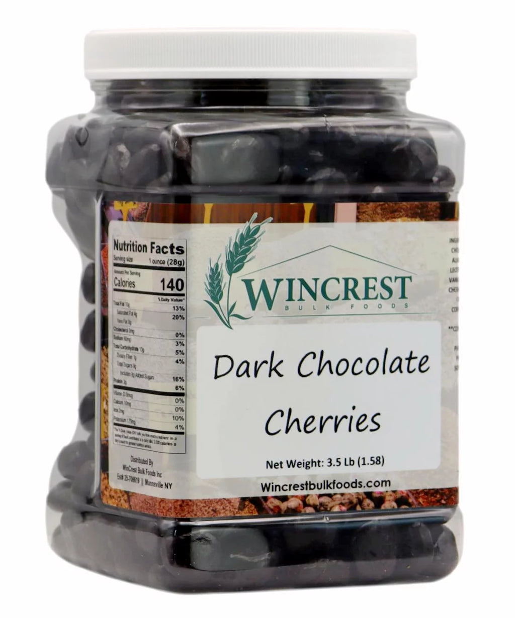 Dark Chocolate Covered Cherries 3.5 Lb Tub C229387