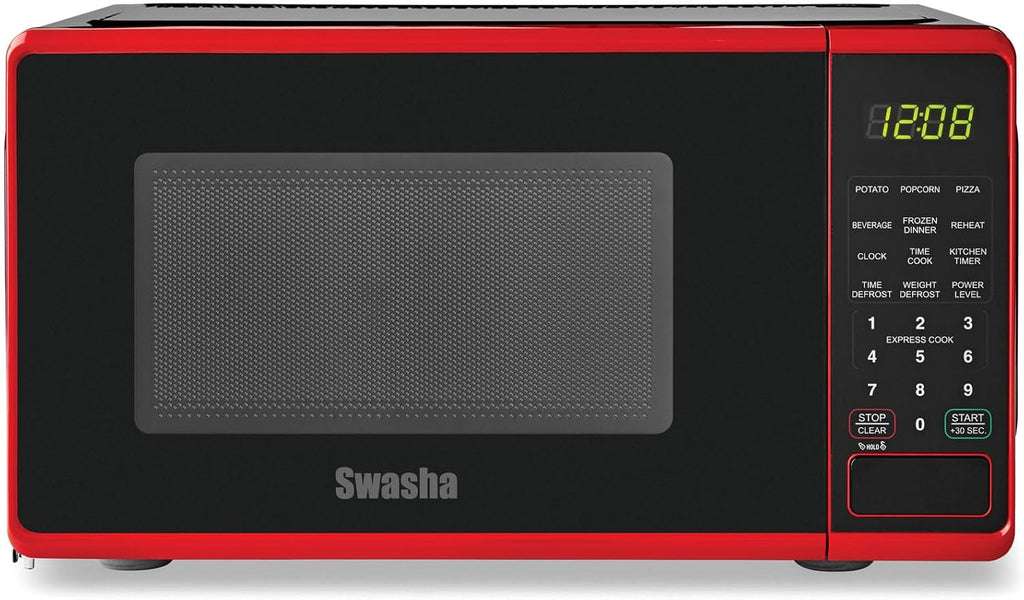 Compact Countertop Microwave Oven 0.7 Cu. Ft. 700-Watts with LED Digital Display O892575