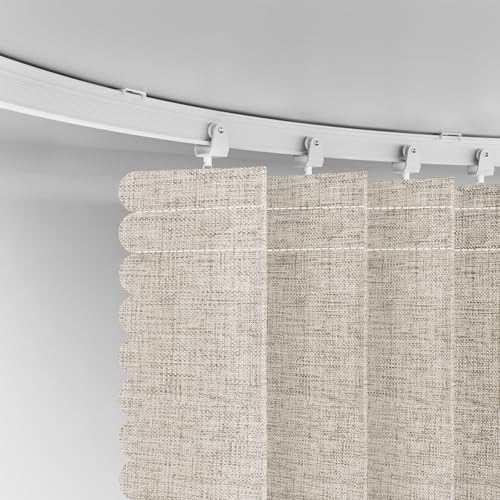 Grey W100 x L84 1 Pack Blackout Accordion Room Divider Curtains with Ceiling Track A666091