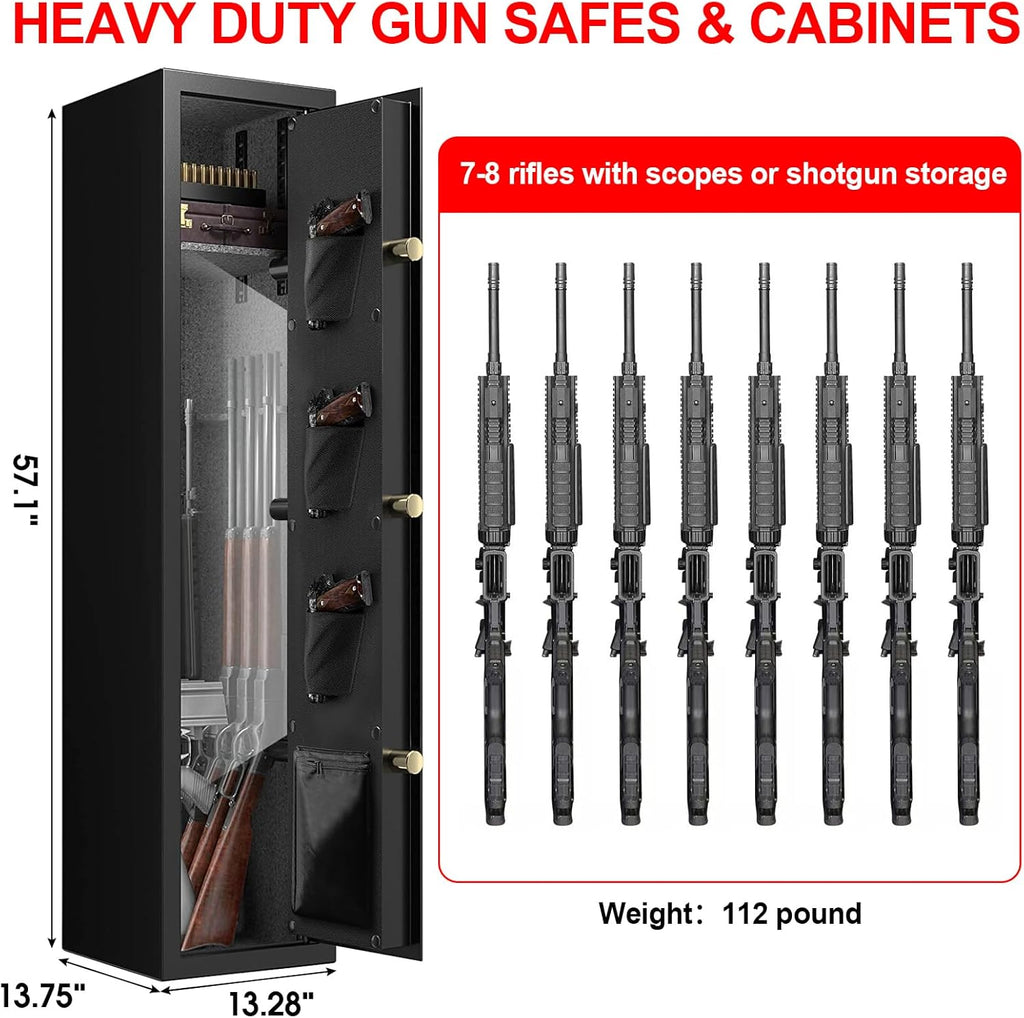 Extra Large Heavy Duty Gun Safe with Removable Gun Rack R3473