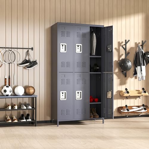 9 Door Steel Storage Locker (Black) T1037