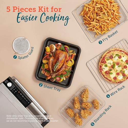 13-in-1 26-Quart Ceramic Air Fryer Toaster Oven Combo V27499